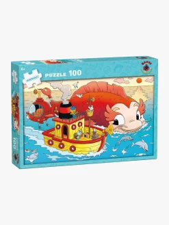 Krnan Spil & Puslespil-Egmont Kärnan Træpuslespil Bamse Verdens Stærkeste Bjørn og Havets Hemmelighed 100 Brikker