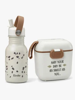 Spisetid|ElodieDetails Elodie Madkasse & Flaske, Vanilla White/Dalmatian Dots