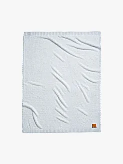 Interiør|ElodieDetails Elodie  Pointelle-strikket Tæppe 100x75, Bermuda Blue Blå