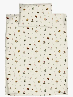 Sengetøj|ElsaBeskow Elsa Beskow Tomtebobarnen Sengesæt 100 x 130 Tremmeseng, Beige