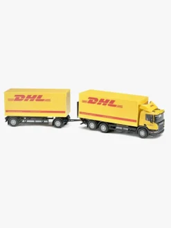 Emek Legetøjsbiler & -Fartøjer-Distributionsbil Med Trailer Scania DHL