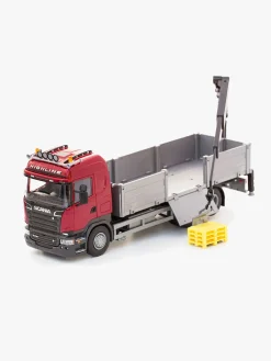 Emek Legetøjsbiler & -Fartøjer-Kranbil Scania, Rød