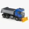 Legetøjsbiler & -Fartøjer|Emek Lastbil m. Tippelad & Sneplov Scania, Blå