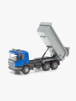 Emek Legetøjsbiler & -Fartøjer-Lastbil m. Tippelad Scania, Blå