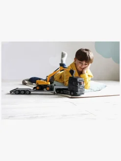 Emek Legetøjsbiler & -Fartøjer-Scania Transportmidler Blokvogn & Gravemaskine