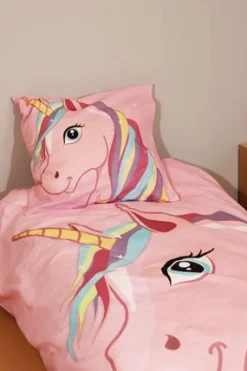 Børn BrandMac Sengetøj-Enhjørning Sengesæt 150x210, Pink