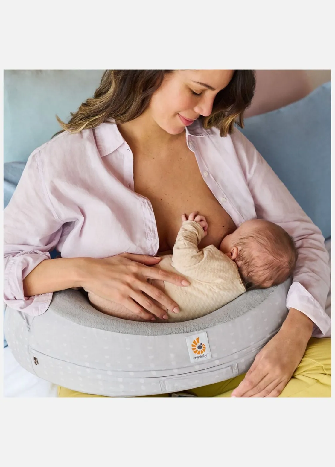 Amning|Ergobaby Ammepude Natural Curve, Moonlight Grey