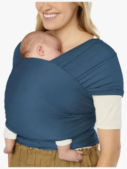 Bæreseler, Strækvikler & Bærestole|Ergobaby Aura Wrap Knit Strækvikle, Twilight Navy Blå