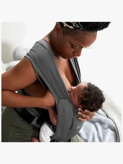 Bæreseler, Strækvikler & Bærestole|Ergobaby Embrace Soft Air Mesh Bæresele, Washed Black Sort