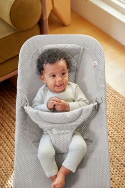 Skråstole & Babygynger|Ergobaby Evolve 3-in-1 Skråstol Mesh, Light Grey Grå