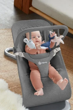Ergobaby Skråstole & Babygynger-Evolve Legetøjsbøjle Ocean Wonders, Charcoal Grey