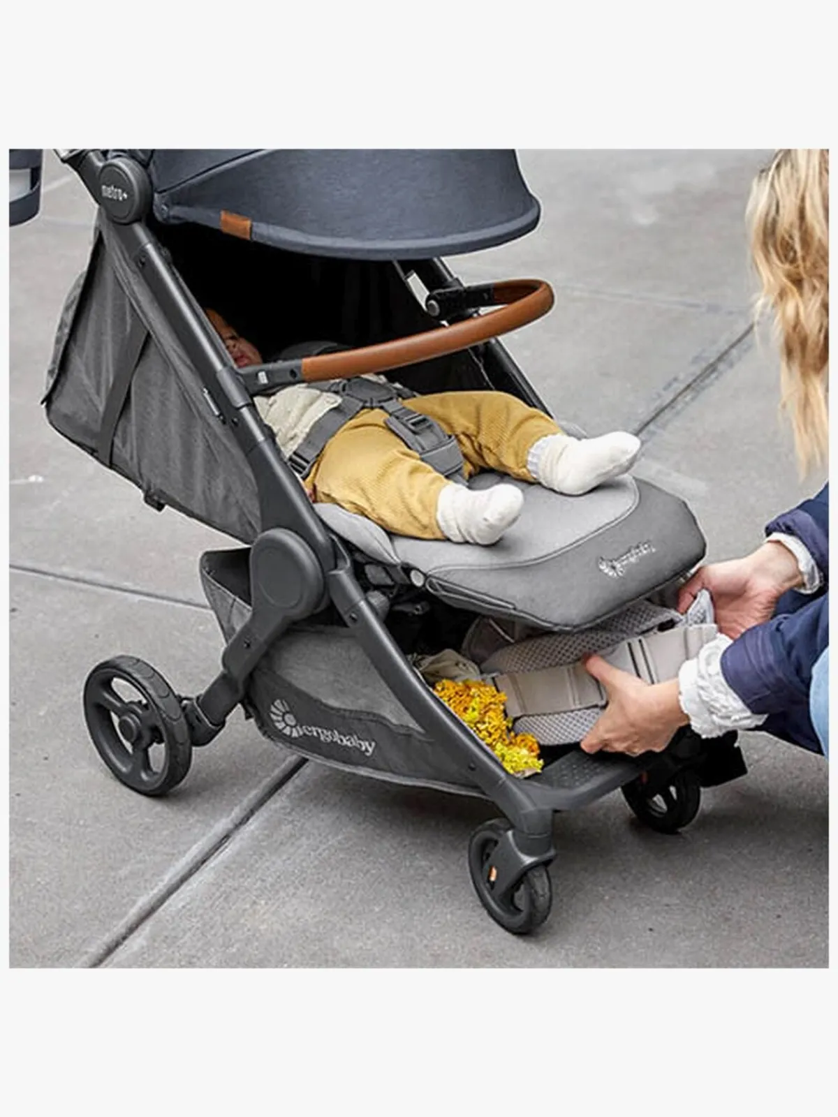 Ergobaby Rejseklapvogne-Metro+ Deluxe Klapvogn, London Grey