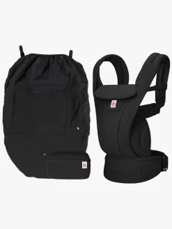 Bæreseler, Strækvikler & Bærestole|Ergobaby Omni Deluxe Bæresele Mesh inkl. Regnslag, Onyx Black
