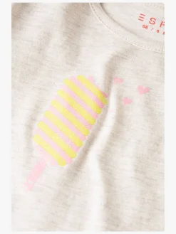 Overdele|ESPRIT T-Shirt Ice Cream, Pastel Grey