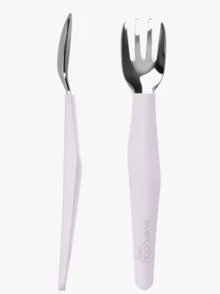 Spisetid|EverydayBaby Everyday Baby Bestiksæt Silikone 2-pak, Lavendelfarvet Lilla