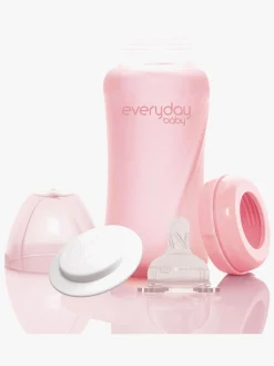 Spisetid|EverydayBaby Everyday Baby Sutteflaske Glas 240 ml, Lyserød Lyserød