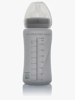 EverydayBaby Spisetid-Everyday Baby Sutteflaske Glas 240 ml, Grå