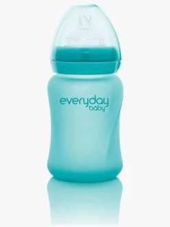 Spisetid|EverydayBaby Everyday Baby Varmeindikator Sutteflaske Glas 150 ml, Turkis Blå