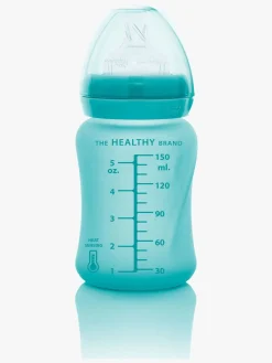 Spisetid|EverydayBaby Everyday Baby Varmeindikator Sutteflaske Glas 150 ml, Turkis Blå
