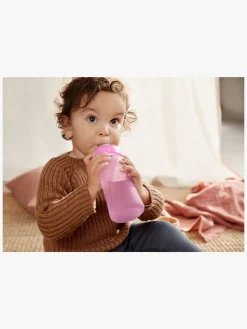 Spisetid|EverydayBaby Everyday Baby Varmeindikator Sutteflaske Glas 240 ml, Cerise Lyserød