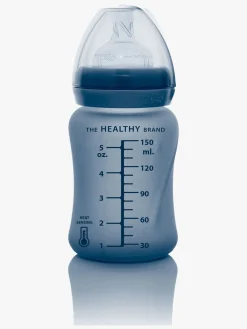 Spisetid|EverydayBaby Everyday Baby Varmeindikator Sutteflaske Glas 150 ml Blåbær Blå