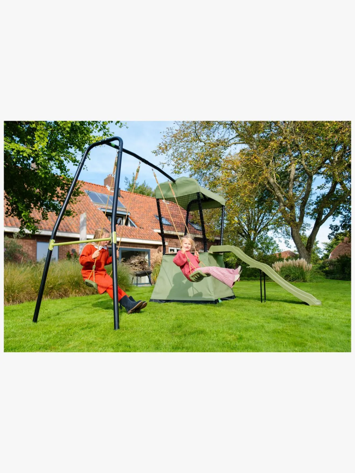 EXIT Udeleg-Ivy Legetårn med Rutsjebane & Gyngestativ