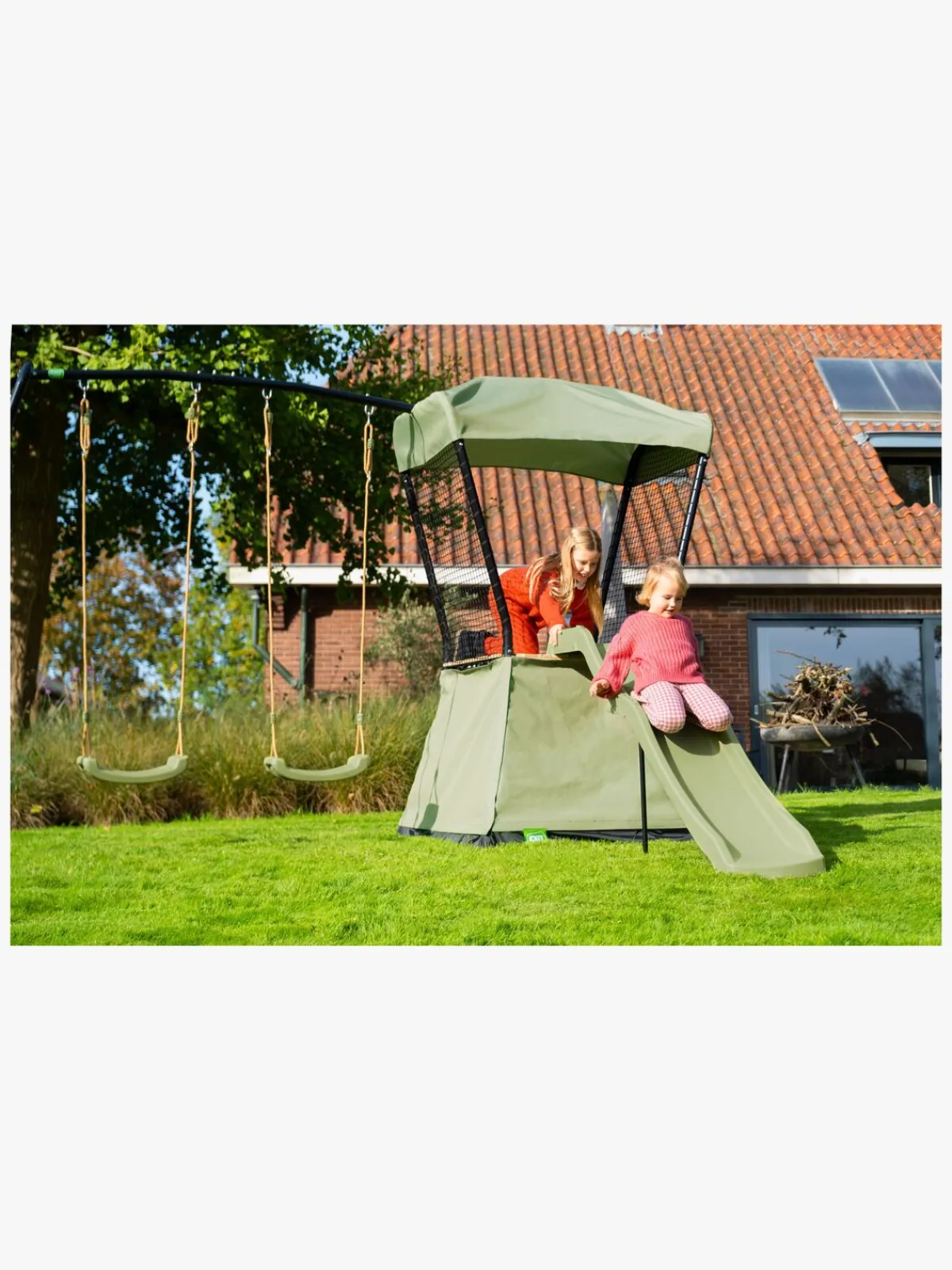 EXIT Udeleg-Ivy Legetårn med Rutsjebane & Gyngestativ