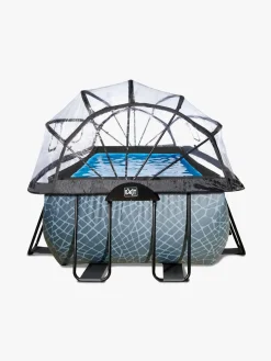 Vandleg|EXIT Pool med Kuppel 400x200x122 cm, Grå