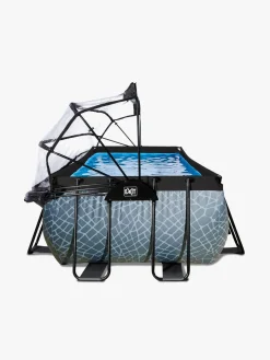 Vandleg|EXIT Pool med Kuppel 400x200x122 cm, Grå