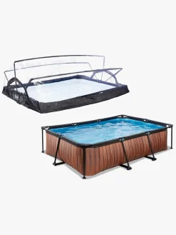 Vandleg|EXIT Pool med Kuppel 300x200x65 cm, Brun