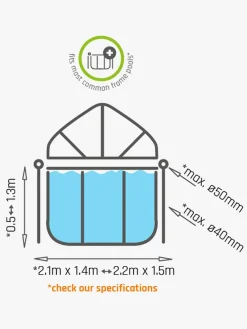 EXIT Vandleg-Pool Pooltag 220x150cm