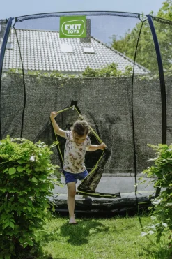 Udeleg|EXIT Silhouette InGround Trampolin med Sikkerhedsnet 427 cm