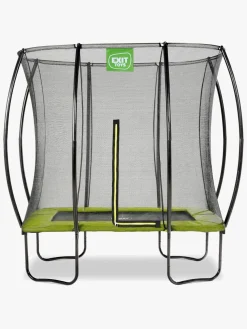 Udeleg|EXIT Silhouette Trampolin inkl. Sikkerhedsnet 153x214 cm, Grøn