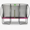 Udeleg|EXIT Silhouette Trampolin inkl. Sikkerhedsnet 244x366 cm, Pink