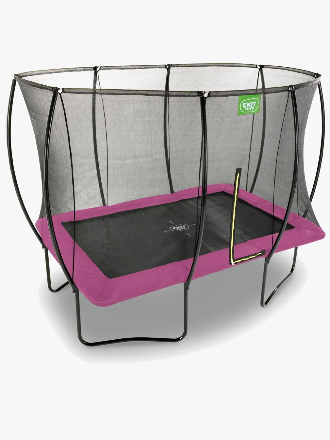 Udeleg|EXIT Silhouette Trampolin inkl. Sikkerhedsnet 244x366 cm, Pink