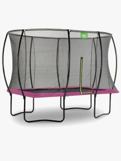 Udeleg|EXIT Silhouette Trampolin inkl. Sikkerhedsnet 244x366 cm, Pink