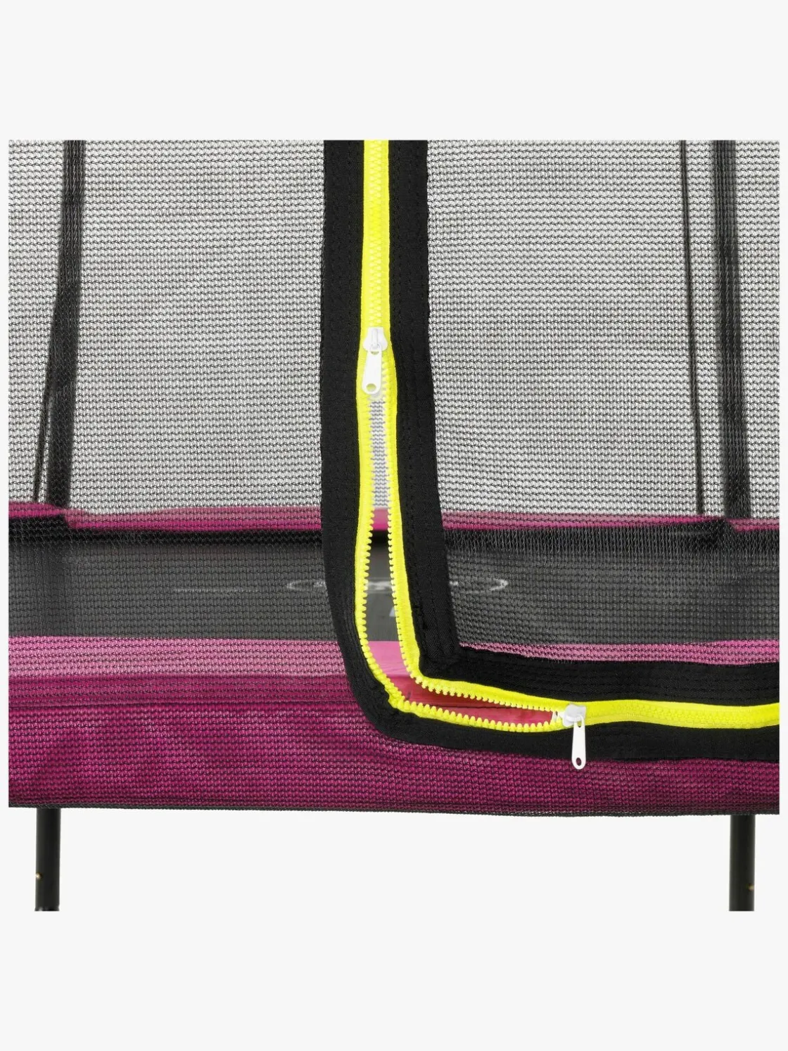 Udeleg|EXIT Silhouette Trampolin inkl. Sikkerhedsnet 244x366 cm, Pink
