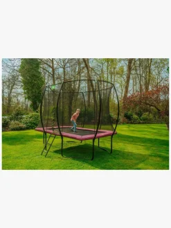 Udeleg|EXIT Silhouette Trampolin inkl. Sikkerhedsnet 244x366 cm, Pink