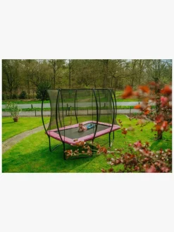 Udeleg|EXIT Silhouette Trampolin inkl. Sikkerhedsnet 244x366 cm, Pink