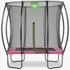 Udeleg|EXIT Silhouette Trampolin inkl. Sikkerhedsnet 153x214 cm, Pink