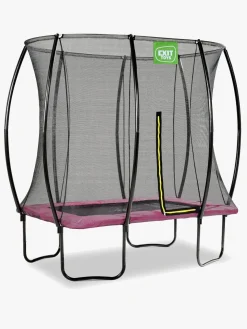 Udeleg|EXIT Silhouette Trampolin inkl. Sikkerhedsnet 153x214 cm, Pink