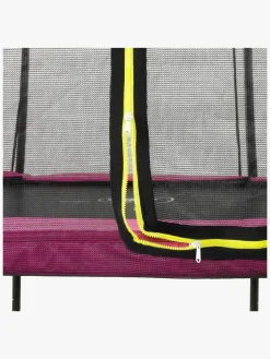 Udeleg|EXIT Silhouette Trampolin inkl. Sikkerhedsnet 153x214 cm, Pink