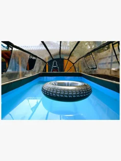 Vandleg|EXIT Stone Pool med Kuppel 400x200x100 cm, Grå