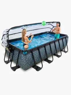 Vandleg|EXIT Stone Pool med Kuppel 400x200x100 cm, Grå