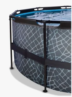 Vandleg|EXIT Stone Pool 450x122 cm, Grå