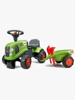 Pedal- & Gåbiler|Falk Claas Traktor med Tilbehør Grøn