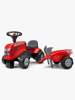 Pedal- & Gåbiler|Falk Massey Ferguson Traktor med Tilbehør Rød
