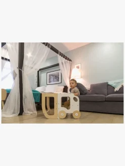 Børnemøbler|FamilySCL Family-scl Bil Læringstårn, Hvid/Natur