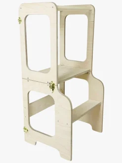 Børnemøbler|FamilySCL Family-scl 4-i-1 Læringstårn, Træ