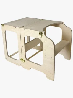 Børnemøbler|FamilySCL Family-scl 4-i-1 Læringstårn, Træ